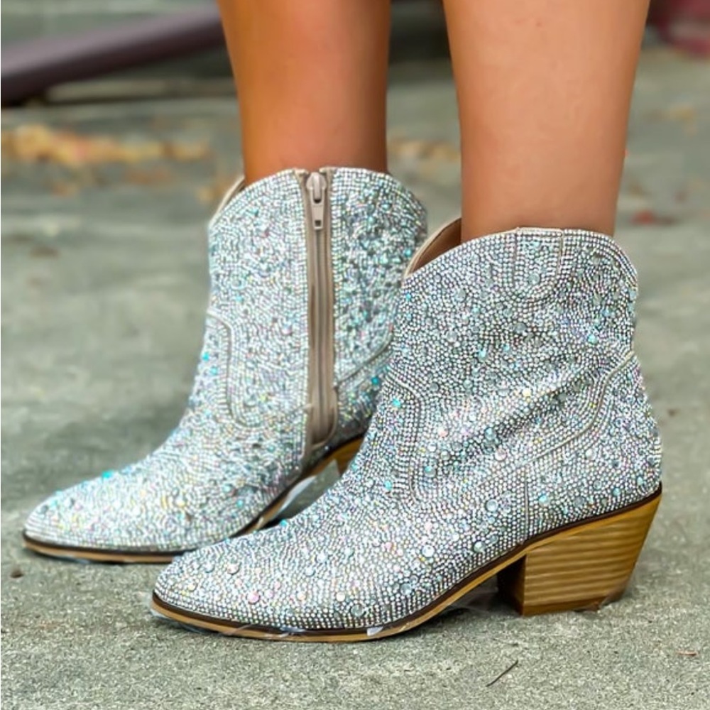 Corkys rhinestone ankle boots ✨